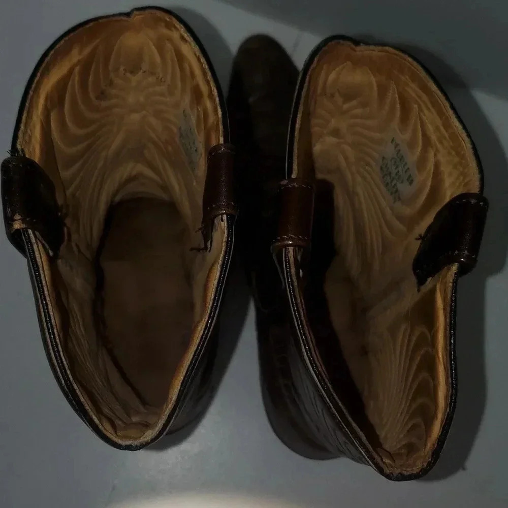 Vintage Rainbow Eagle Cowboy Boots Men's Size 9.5 EE Western Boots - Picture 9 of 16